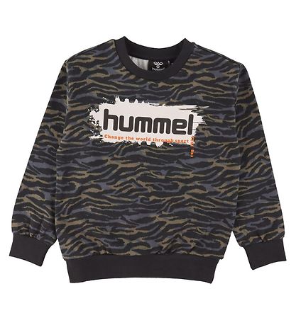 Sweat-shirt Hummel - HmlFrede - Noir/Vert Sweat-shirt Hummel - HmlFrede - Noir/Vert