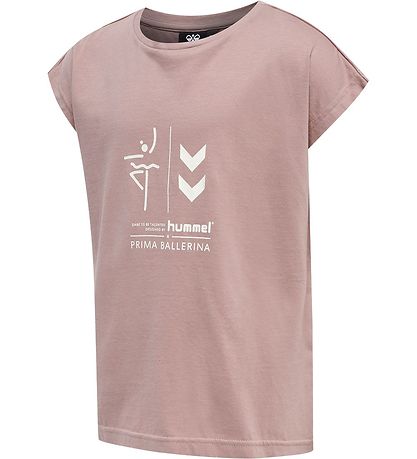 Hummel Stuttermabolur - hmlPrima Bee - Woodrose