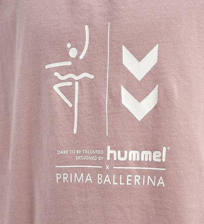 Hummel Stuttermabolur - hmlPrima Bee - Woodrose