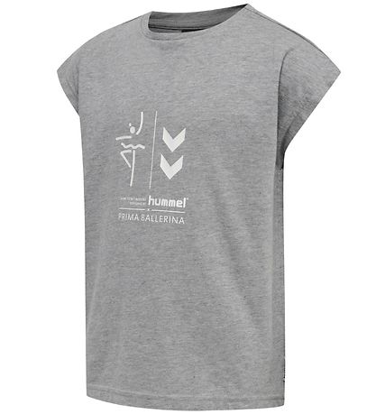 Hummel T-Shirt - hmlPrima Bee - Graumeliert meliert