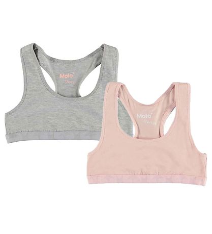 Molo Tops - 2-Pack - Jade - Cameo Grey Melange Molo Tops - 2-Pack - Jade - Cameo Grey Melange