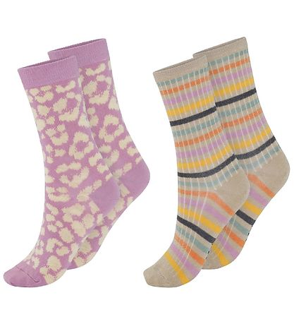 Molo Socks - 2-Pack - Noml - Purple Jaguar Molo Socks - 2-Pack - Noml - Purple Jaguar