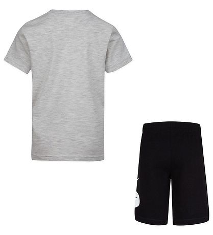 Nike Shorts Set - T-shirt/Shorts - Swoosh - Black/Grey