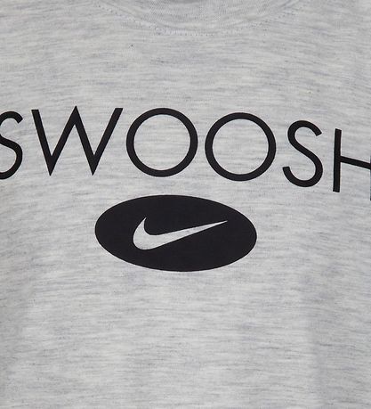 Nike Shorts Set - T-shirt/Shorts - Swoosh - Black/Grey