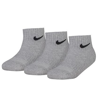 Nike Socks - Performance Basic - 3-Pack - Dark Grey Heather Nike Socks - Performance Basic - 3-Pack - Dark Grey Heather