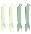 Done by Deer Cutlery - Fork - 4-Pack - Green Done by Deer Cutlery - Fork - 4-Pack - Green