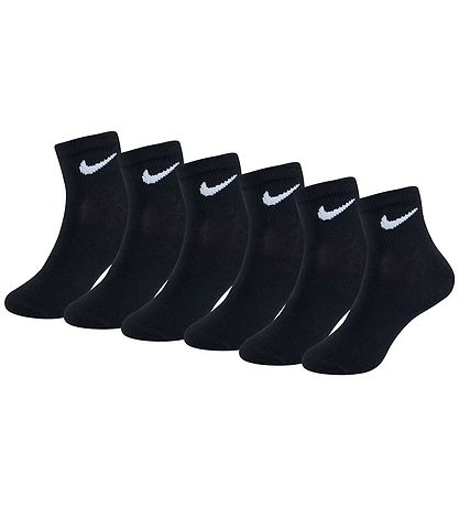 Nike Sokkar - Frammistaða Basic Lítil - 6 Pakki - Svart