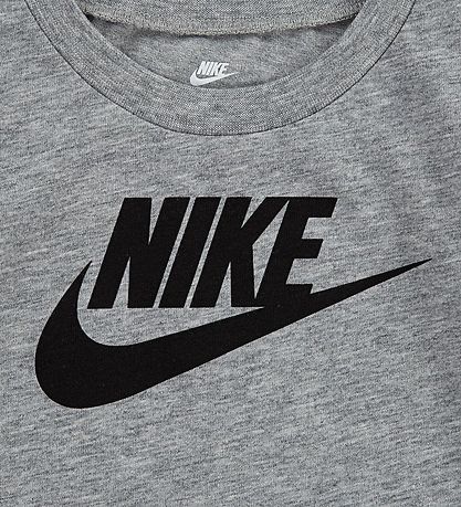 Nike Stuttermabolur - Futura - Dark Grey Heather
