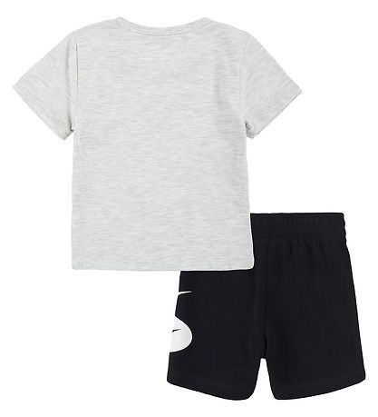 Nike Shorts Set - T-shirt/Shorts - Swoosh - Black/Grey