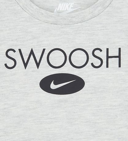 Nike Shorts Set - T-shirt/Shorts - Swoosh - Black/Grey