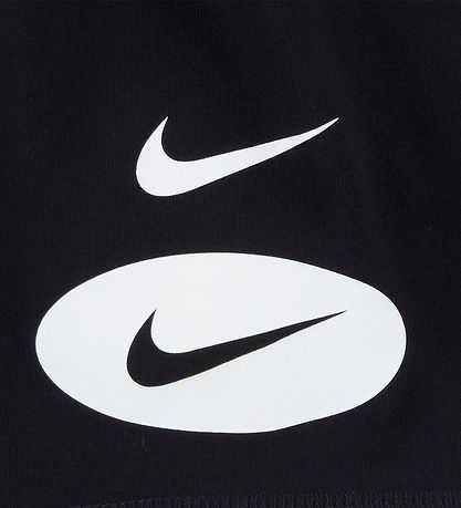 Nike Shorts Set - T-shirt/Shorts - Swoosh - Black/Grey