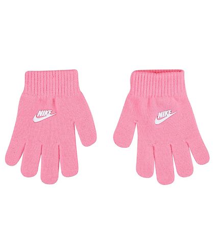 Nike Beanie/Gloves - Knitted - Swoosh - Pink