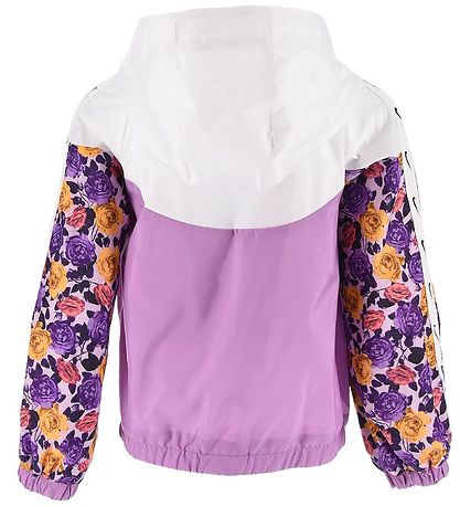 Nike Jacket - Floral Windrunner - White/Purple