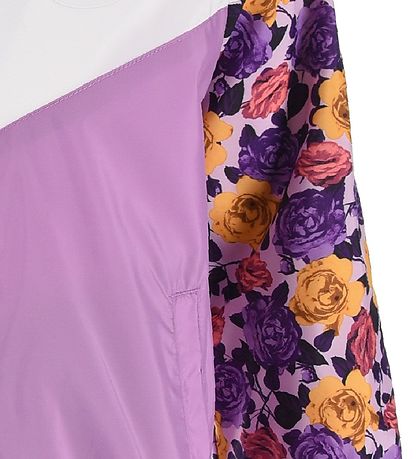 Nike Jacket - Floral Windrunner - White/Purple