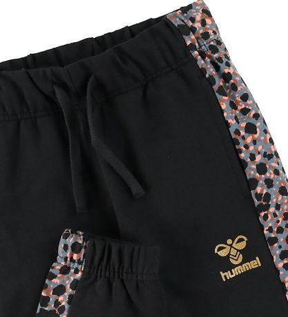 Hummel Sweatpants - HmlMejse - Black/Blue Mirage