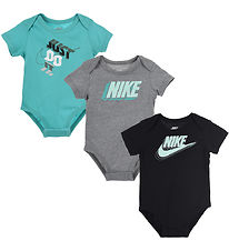Nike Bodysuits s/s - Block - 3-Pak - Washed Teal Nike Bodysuits s/s - Block - 3-Pak - Washed Teal