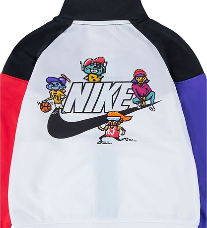 Nike Tracksuit - Cardigan/Trousers - Blocked - Black/Multicolour