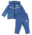 Nike Tracksuit - Cardigan/Trousers - Blocked - Marina Blue Nike Tracksuit - Cardigan/Trousers - Blocked - Marina Blue