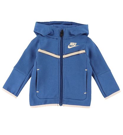Nike Tracksuit - Cardigan/Trousers - Blocked - Marina Blue