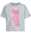 Nike T-Shirt - Gewoon doen - Grey Heather Nike T-Shirt - Gewoon doen - Grey Heather