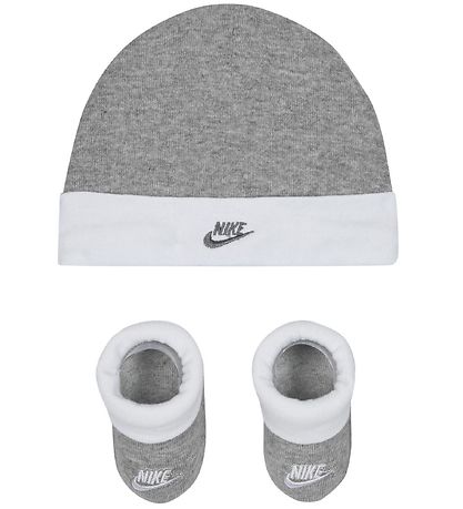 Nike Set - Beanie/Socks - Futura - Dark Grey Heather