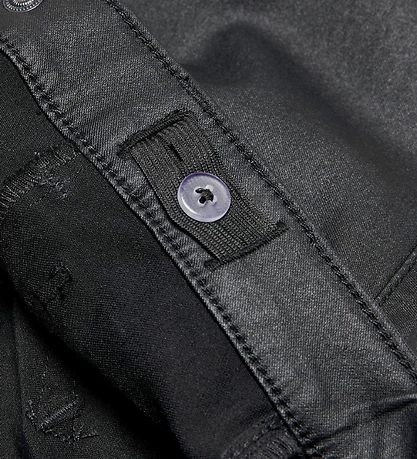Kids Only Byxor - Noos - KonRoyal - Rock Coated - Svart