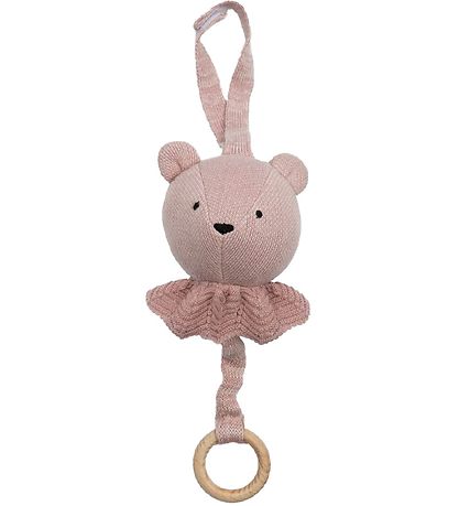Smallstuff Musical Mobile - Bear - Powder/Soft Rose Smallstuff Musical Mobile - Bear - Powder/Soft Rose