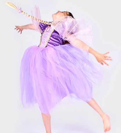 Den Goda Fen Costume - Rapunzel w. Hairband - Purple