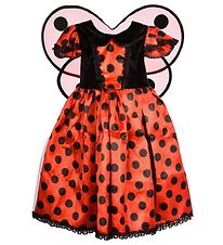 Den Goda Fen Costume - Ladybug w. Wings - Red Den Goda Fen Costume - Ladybug w. Wings - Red