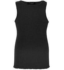 Rosemunde Tanktop - Seide/Baumwolle - Schwarz