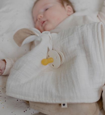 Bibs Comfort Blanket - 40x40 cm - Kangaroo - Ivory/Vanilla