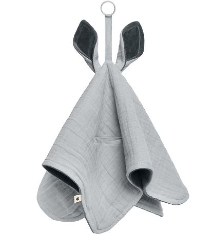 BIBS Comfort Blanket - 40x40 cm - Kangaroo - Cloud/Iron