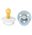 BIBS Colour Spenen - 2-pack - Maat 2 - Rond - White/Baby Blue