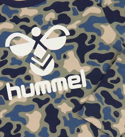 Hummel Blouse - hmlSteen - Vetiver Camouflage w. Logo