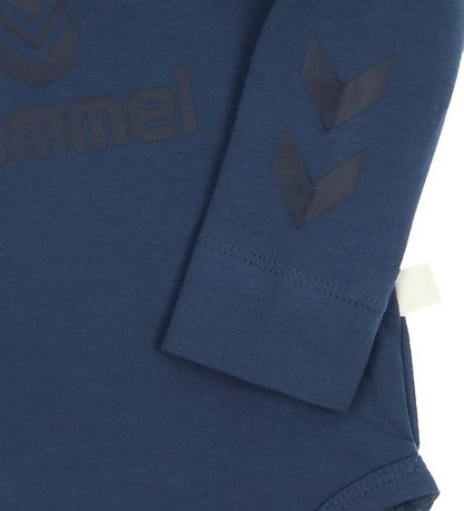 Hummel Bodysuit l/s - hmlSteen - Ensign Blue w. Logo
