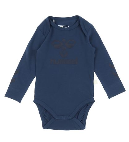 Hummel Bodysuit l/s - hmlSteen - Ensign Blue w. Logo
