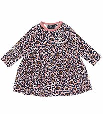 Hummel Dress - hmlMarie - Pale Mauve w. Leopard Print