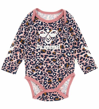 Body m/l Hummel - hmlMarie - Pale Mauve av. Imprimé léopard/Logo Body m/l Hummel - hmlMarie - Pale Mauve av. Imprimé léopard/Logo