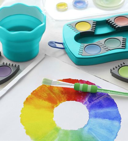 Faber-Castell Cup for Water/Brush - Clic&Go - Turquoise