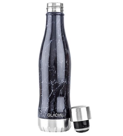Glacial Thermoflasche - 400 ml - Black Marble