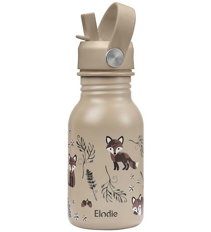 Elodie Details Water Bottle w. Straws - 450 mL - Nordic Oodland