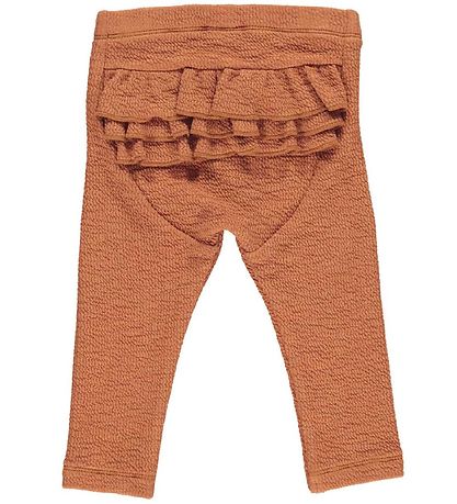 Müsli Trousers - Crepe Frill - Amber w. Ruffles Müsli Trousers - Crepe Frill - Amber w. Ruffles