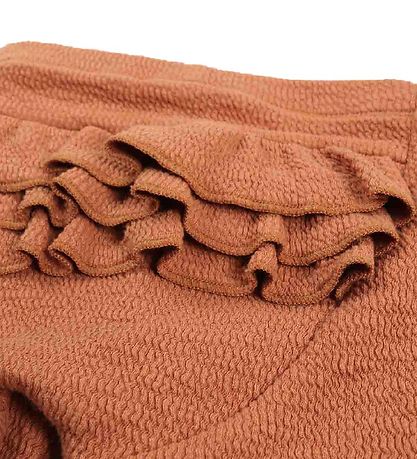 Müsli Trousers - Crepe Frill - Amber w. Ruffles Müsli Trousers - Crepe Frill - Amber w. Ruffles