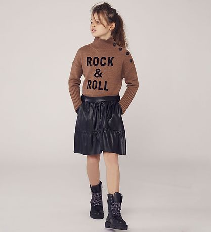 Zadig & Voltaire Skirt - Imitation Leather - Green Art - Bla Zadig & Voltaire Skirt - Imitation Leather - Green Art - Bla