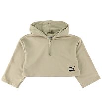 Puma Hoodie - Cropped - Green Puma Hoodie - Cropped - Green
