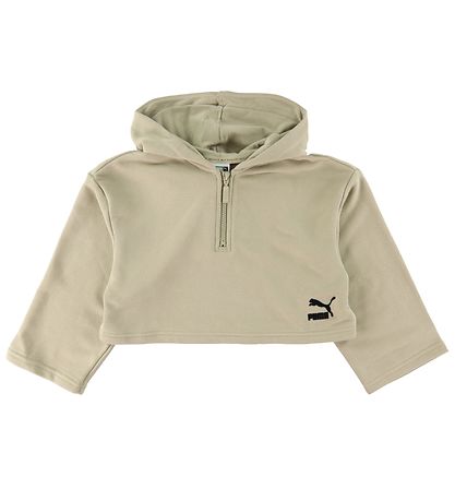 Puma Hoodie - Cropped - Green Puma Hoodie - Cropped - Green