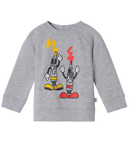 Stella McCartney Kids Peysa - Málverk Hringtreflar - Grátóna