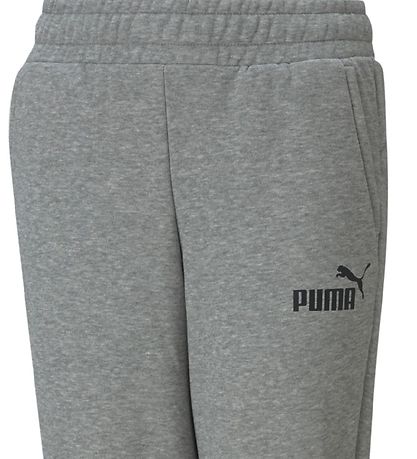 Puma Trousers - Ace Logo - Grey Melange Puma Trousers - Ace Logo - Grey Melange