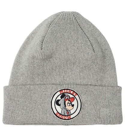 Name It Beanie - NmmMickey - Knitted - Mickey Mouse - Grey Melan Name It Beanie - NmmMickey - Knitted - Mickey Mouse - Grey Melan