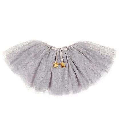 Mimi & Lula Tulle skirt - Grey w. Gold Dots